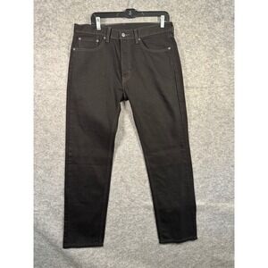 Levi's‎ 505 Regular Fit Jeans Black Mens W33 L32 Classic Denim Pants
